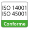 Convient au système de gestion conformément à la norme ISO 14001:2015 et ISO 45001:2018